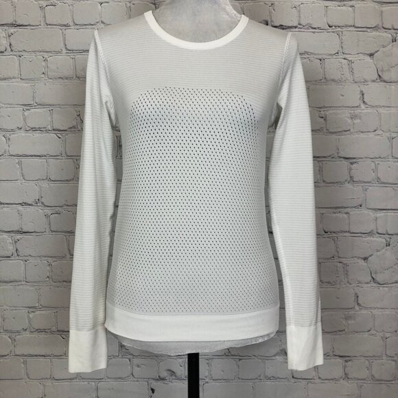 Lululemon Breeze By Long Sleeve White No Size 6? - Picture 1 of 5